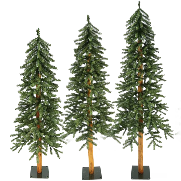 Santa's Workshop Non-lit Alpine Christmas Trees