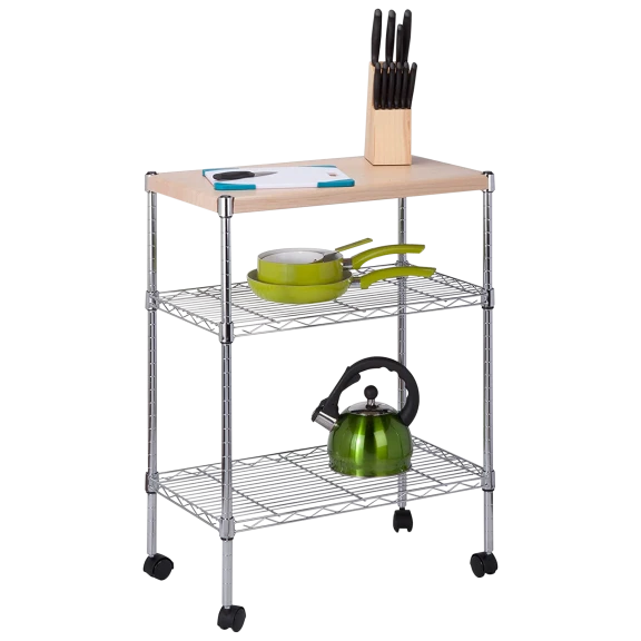 Honey-Can-Do 3-Tier Rolling Dining Cart