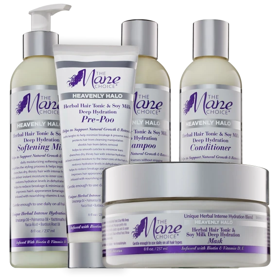 The Mane Choice Heavenly Halo 5-Piece Hair Care Bundle