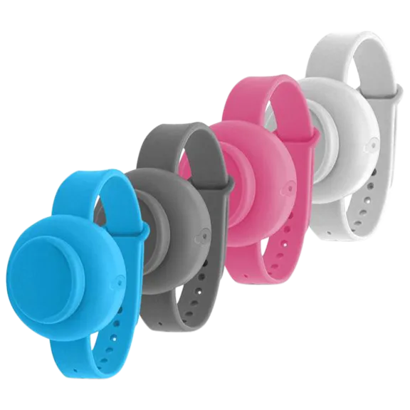 4-Pack: Hand Sanitizer Silicone Refillable Wristbands