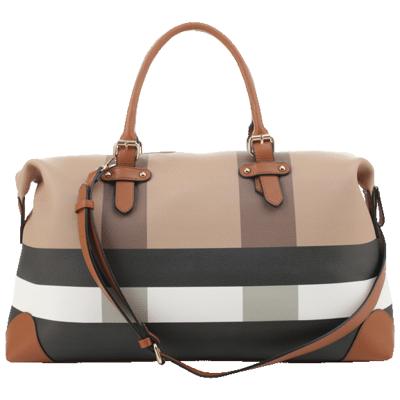 Malibu Skye Plaid Duffel with Shoulder Strap