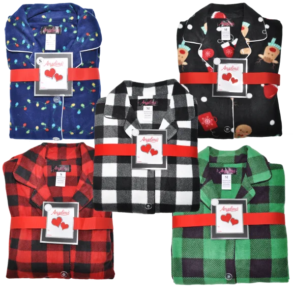 Angelina Cozy 3-Piece Fleece Pajama Set