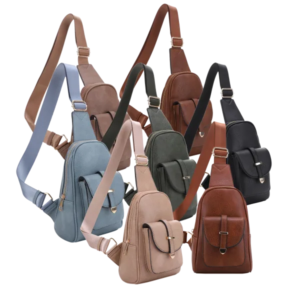 Malibu Skye Daphne Single Compartment Sling with Front Pocket