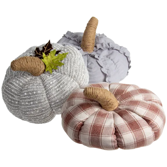 Emryn House Set-of-3 Farmhouse Pumpkins