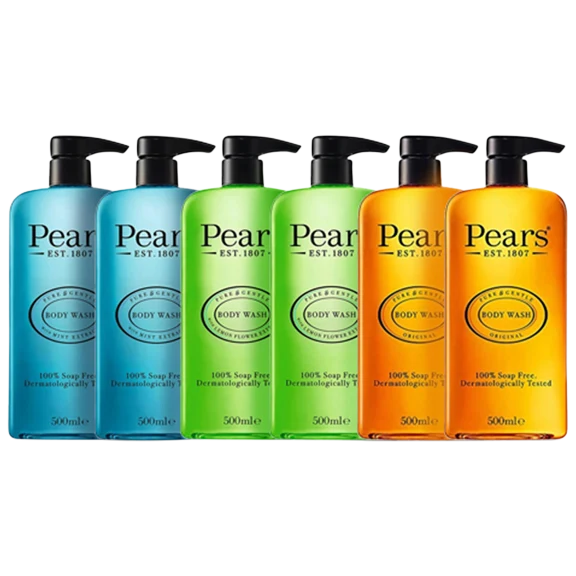 6-Pack: Pears Body Wash Set (500ML)