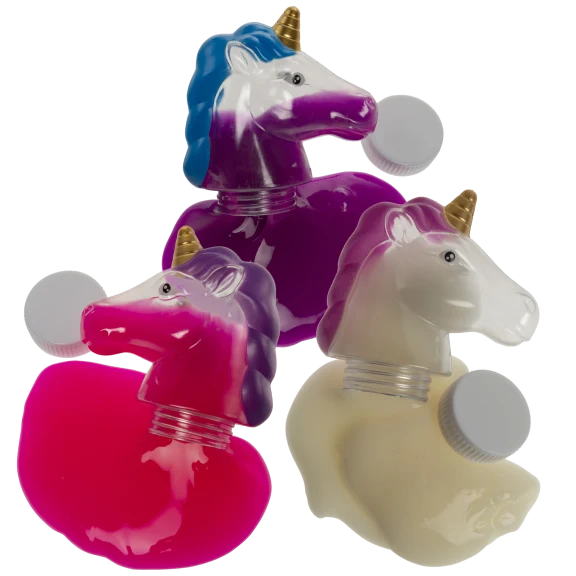 3-Pack: Unicorn Head Slime (Assorted Colors)