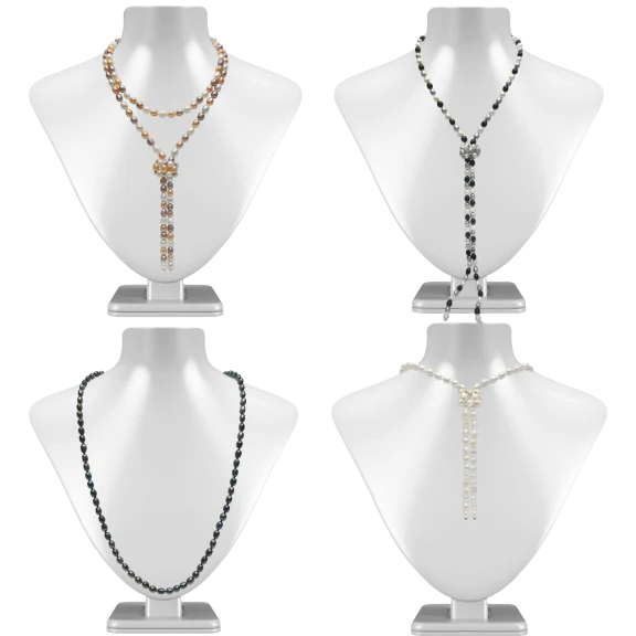 Pacific Pearls Society Islands120 Pearl Waterfall Statement Necklace
