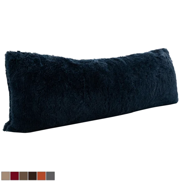 Cheer Collection Long Hair Shaggy Body Pillow