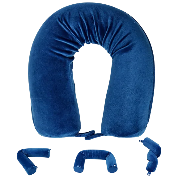 Fern and Willow Travel Pillow (Blue)