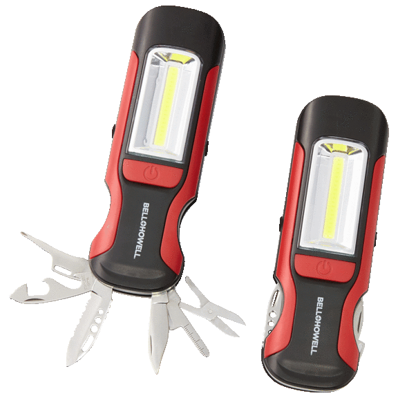 2-Pack: Bell + Howell 7-in-1 Multi-Tool and Light