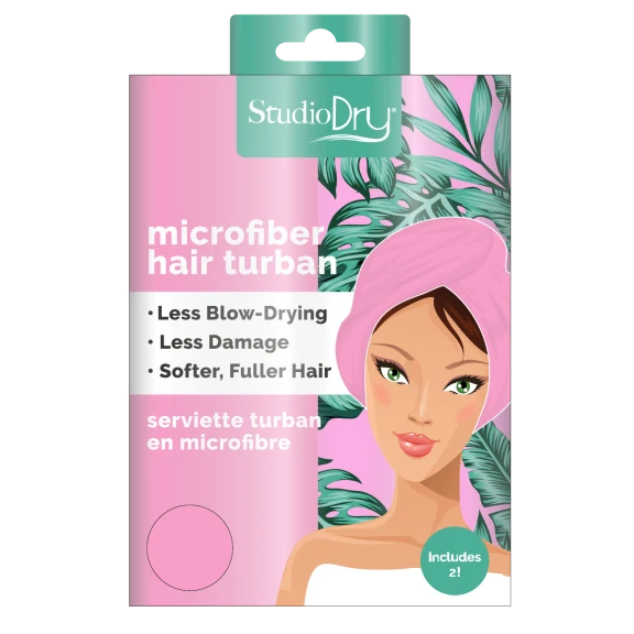 2-Pack: Studio Dry Microfiber Turban