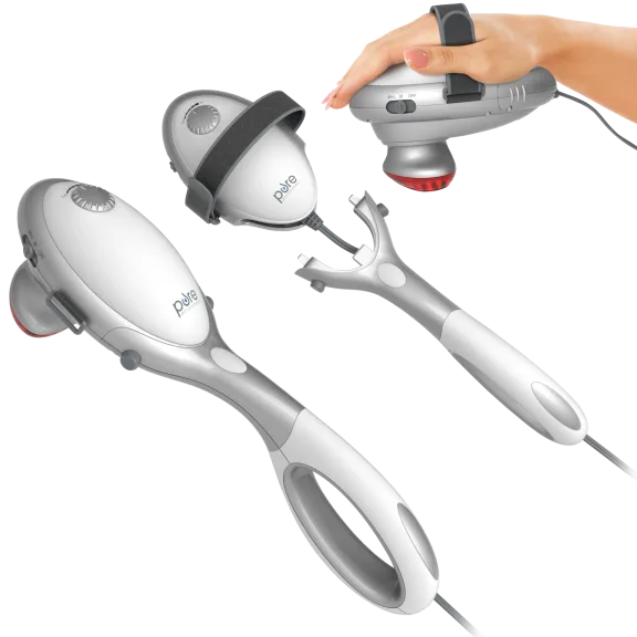 Pure Enrichment 2-in-1 Deep Tissue Percussion Massager With Infrared Therapy