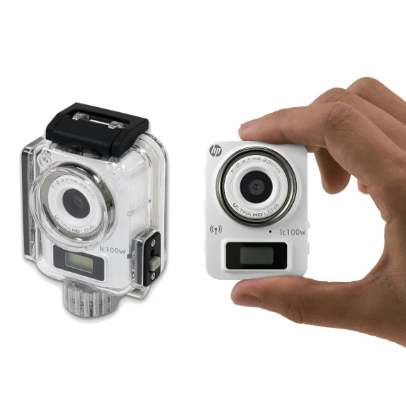HP LifeCam 1080p Mini Action Camera with Waterproof Case
