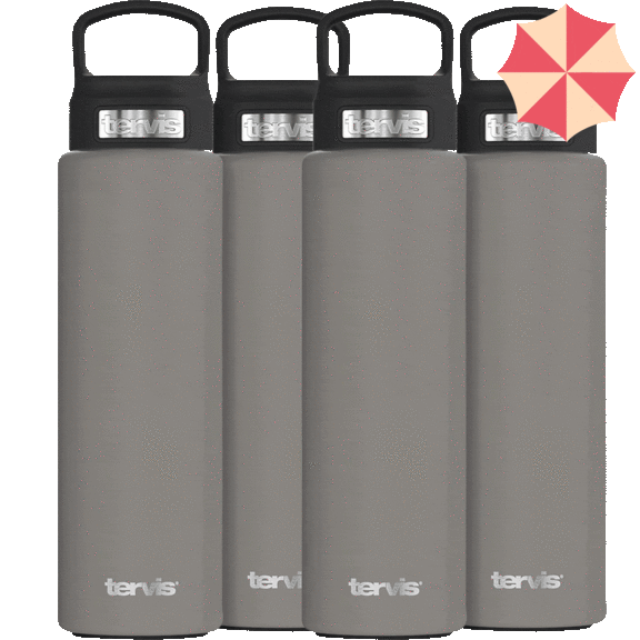 4-Pack: Tervis 24 oz Powder Coated Triple Insulated Stainless Steel Tumblers