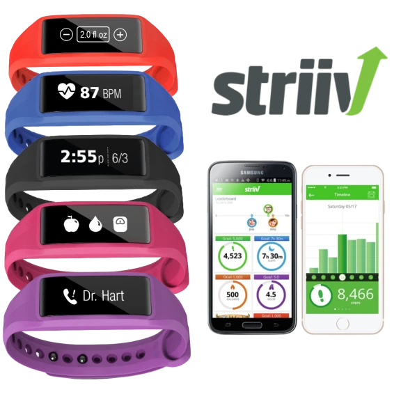 2-Pack: Striiv Fusion Bio 2 Smartwatch with Continuous Heart Rate