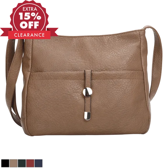 La Terre Vegan Leather Soft Messenger Crossbody