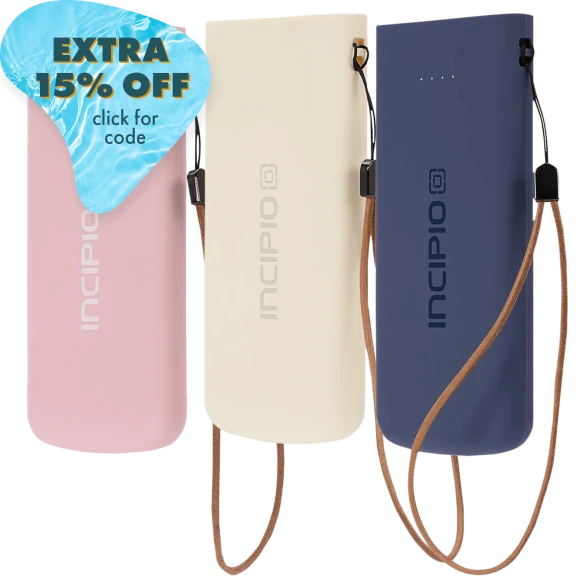 Incipio 10,000 mAh Power Bank with Wristlet Strap