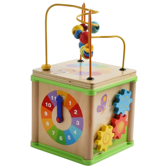 BooKid Wooden Activity Cube