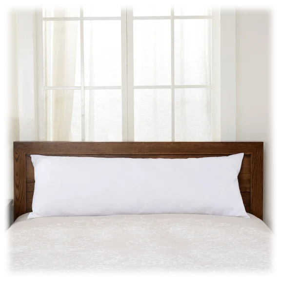 Cheer Collection Hypoallergenic Down Alternative Body Pillow w/ Zippered Cover