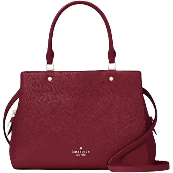 Kate Spade New York Leila Pebbled Leather Medium Triple Compartment Satchel