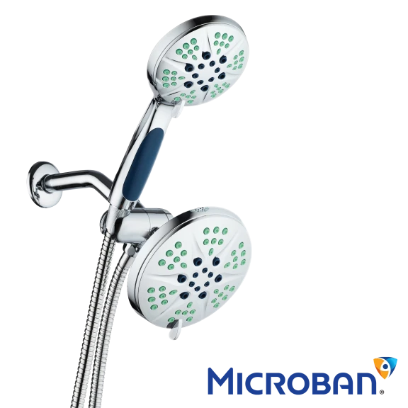 NOTILUS Antimicrobial High-Pressure Luxury 3-in-1 Rain Shower Spa Combo