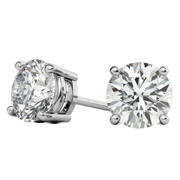 Voss+Agin 1.50 Carat TW Genuine Moissanite Stud Earrings