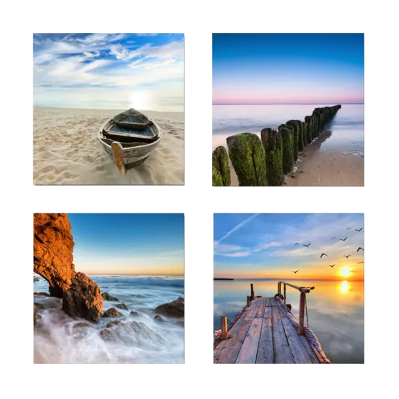Weico Seaview Modern Seascape Canvas Prints