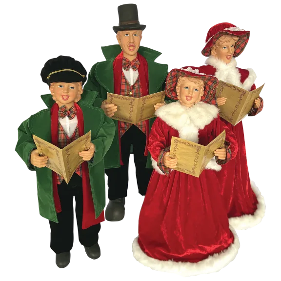 4-Pack: Santa's Workshop 18"-15" Dickens Carolers