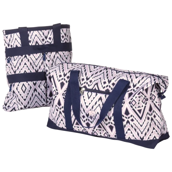 Ivory Ella by Conair Diamond Mosaic Work Tote & Weekender