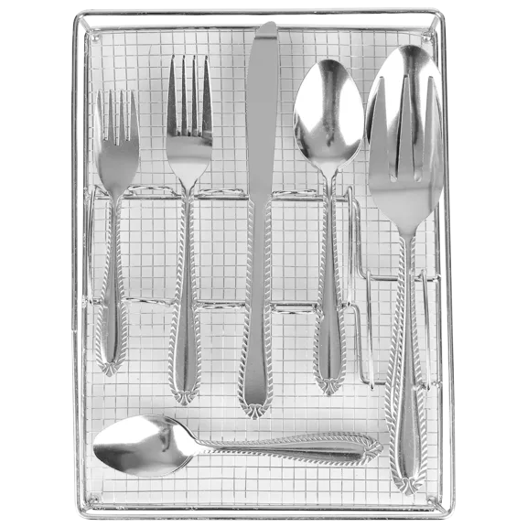 22-Piece Dinnerware Set with Cutlery Tray