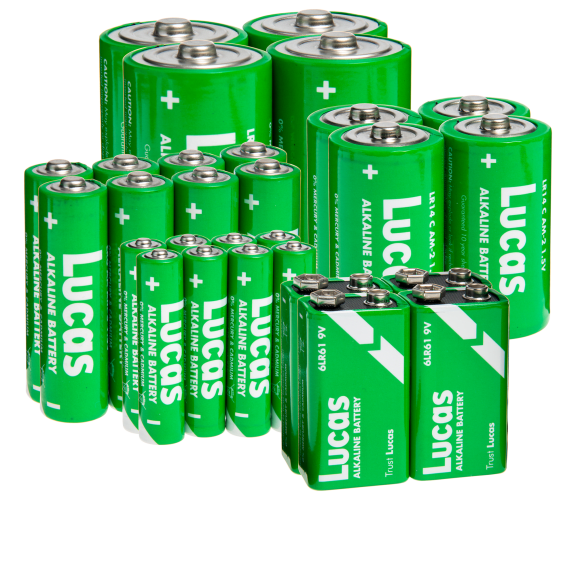 28-pack: Lucas Alkaline Battery Bundle
