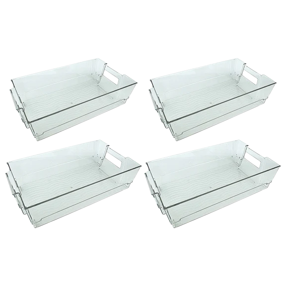 4-Pack: Kinetic Go Green Fridge/Drawer Bins 12.4in x 8.5in x 3.5in