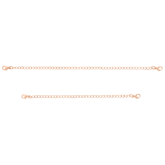 2-Pack: Rox & Rose Sterling Silver Necklace Extender