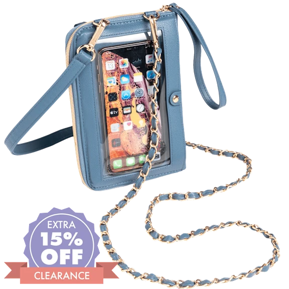 G.I.L.I. Faux Leather Wallet Crossbody with Two Straps
