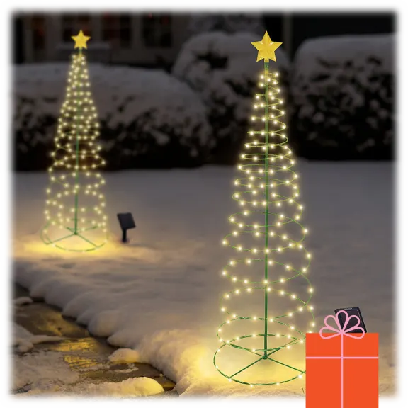 Touch of Eco Merry Lite Solar Powered LED Christmas Tree (Large or Small)