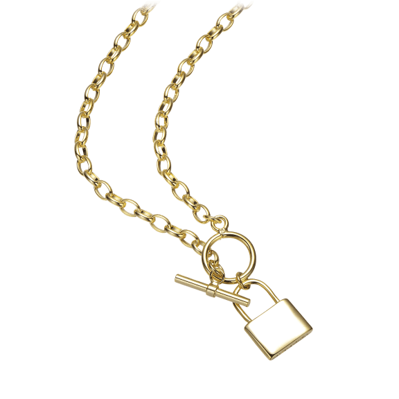 Stella Valentino 14K Gold Plated Locket Charm Necklace