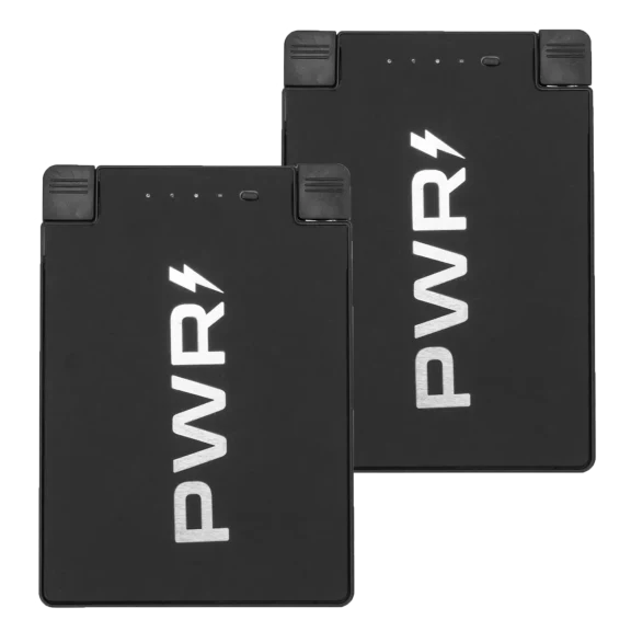 2-Pack: PWRCard 2500mAh Slim Power Bank