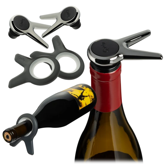 2-Pack: Quirky Vine Bottle Stopper and Stabilizer