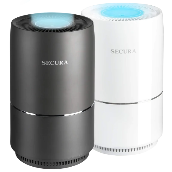 Secura Home True HEPA Air Purifier with LED Nightlight