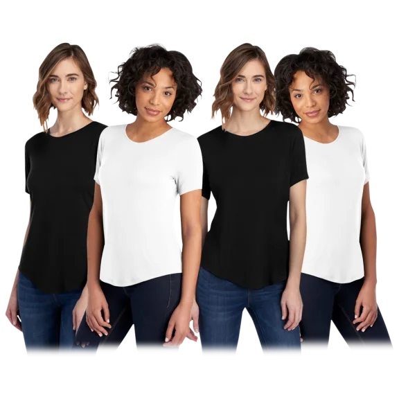 4-Pack: Jerzees Ladies Modal Tee