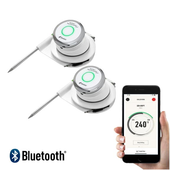 2-Pack: Weber iDevices Mini Bluetooth Food Thermometers