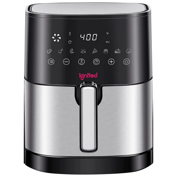 Ignited 7.5 Quart Digital Air Fryer with 8 Preset Cooking Functions