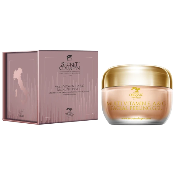 Secret Collagen Multi Vitamin E, A & C Facial Peeling Gel