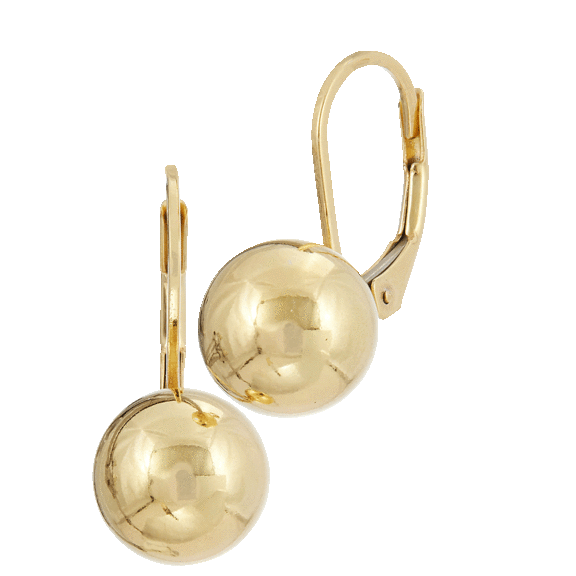Savvy Cie Leverback Ball Drop Earrings