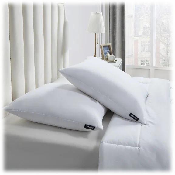 Beautyrest 233-Thread Count Cotton Softy-around 95/5 Feather/Down Euro Pillow