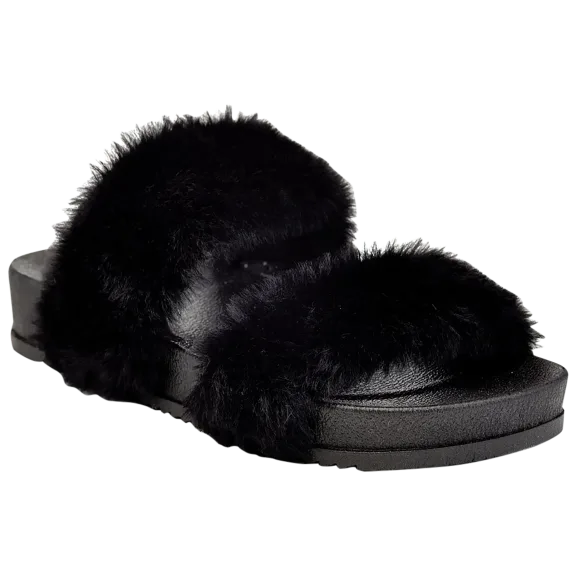 Henry Ferrera Dreamer Faux-Fur Slides