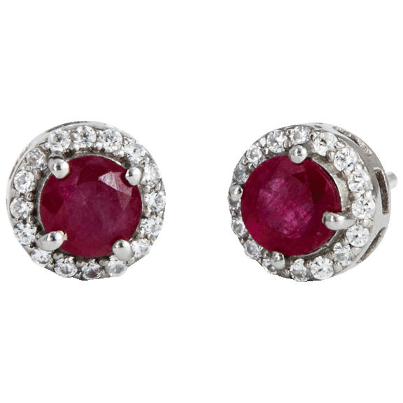 Savvy Cie Genuine Stud Earrings in 18K Gold Plated or Sterling Silver