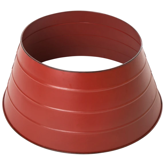 Glitzhome 22"D Painted Red Metal Tree Collar