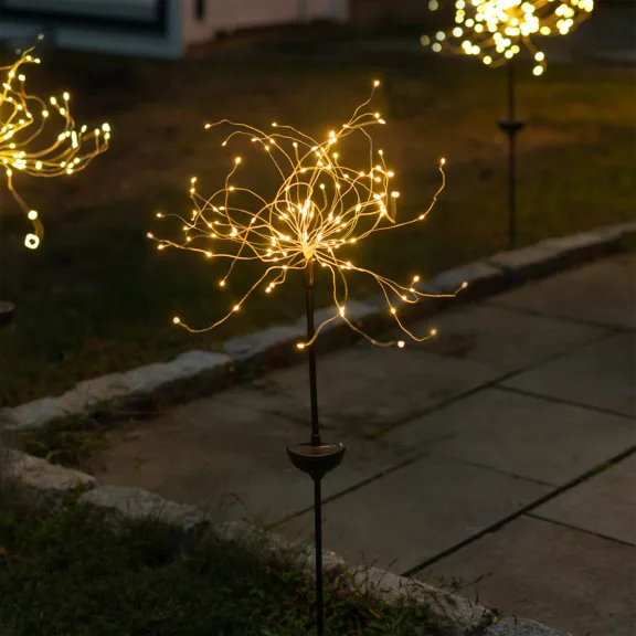 2-Pack: Touch Of ECO Twinkle-Lite Solar Panel LED Garden Stake Lights