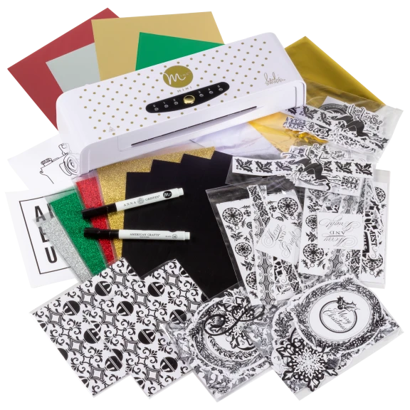 6-Inch Minc Machine & 170-Piece Anna Griffin Minc Holiday Kit
